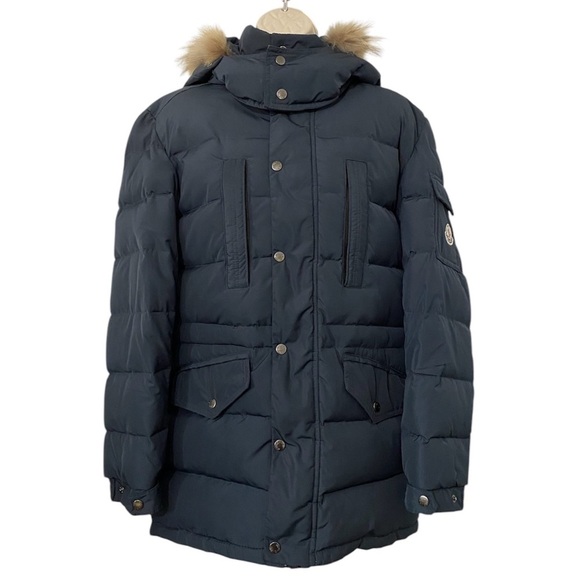Moncler Other - Moncler Riviere Giubotto Down Parka Jacket Navy Vintage Winter Puffer